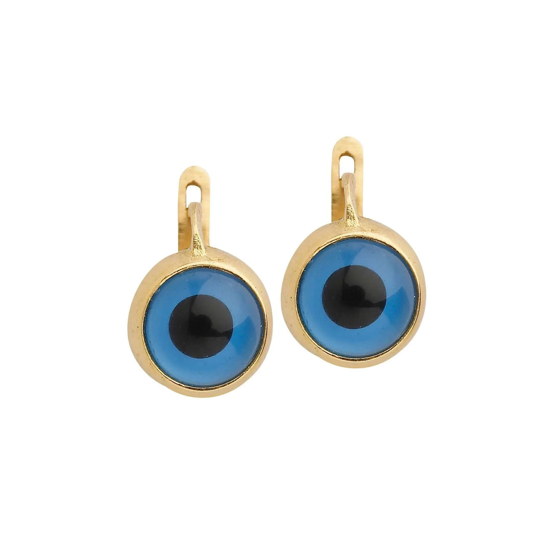 9k gold Evil Eye Plug Earrings - Eye M - Ileana Makri