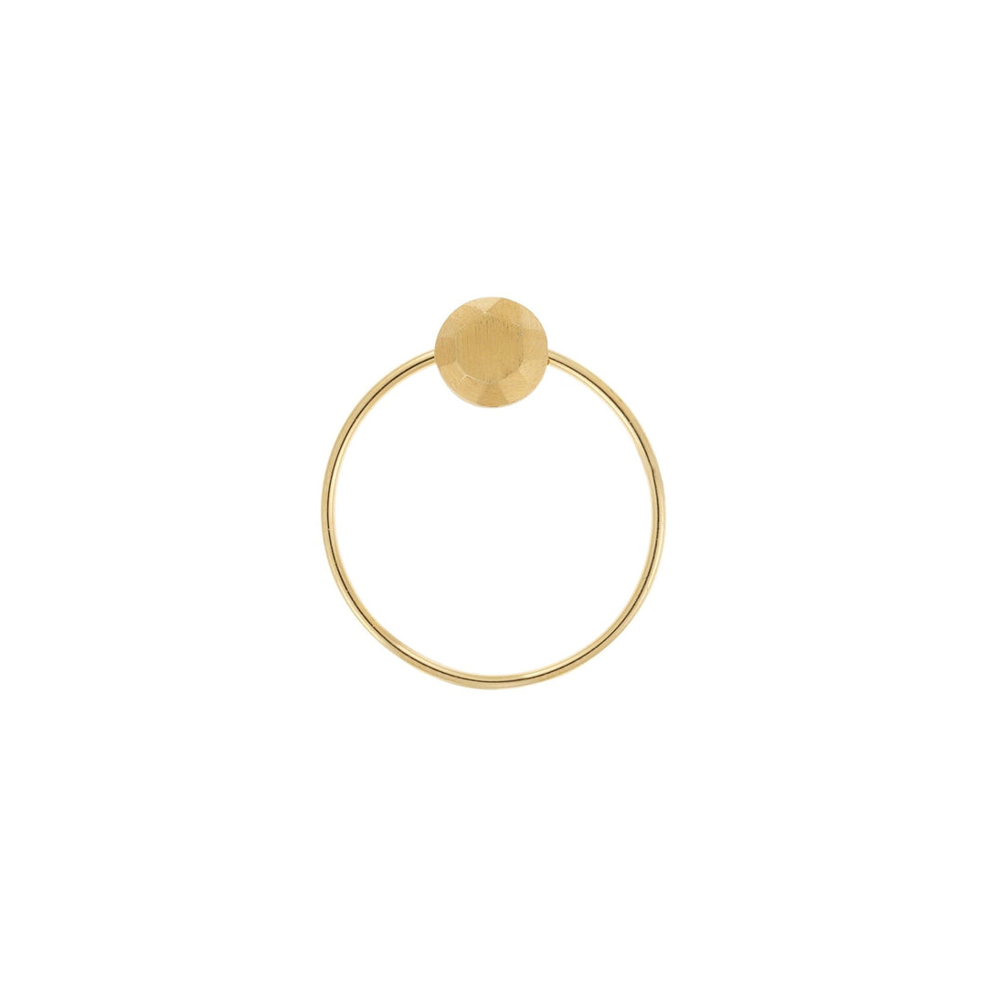 9k Gold Gem Ring - Eye M - Ileana Makri