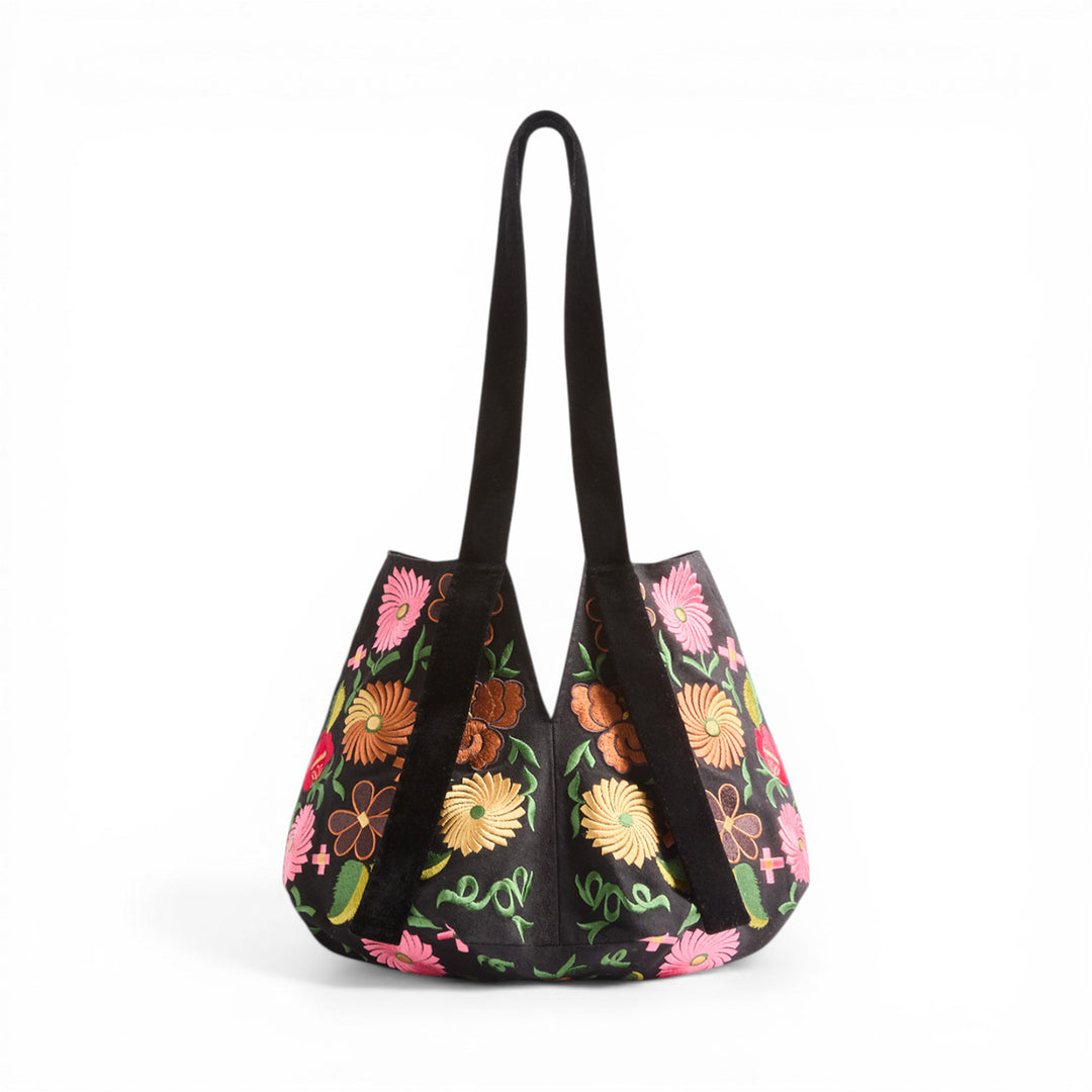 Soft Bag Crossflower Black - Ileana Makri