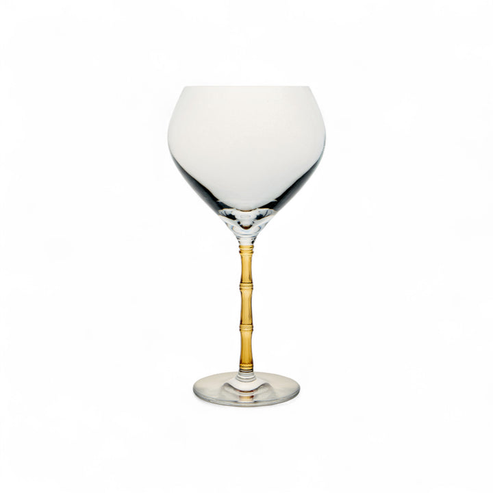 Bamboo Balloon Glasses Amber (Set Of 2)