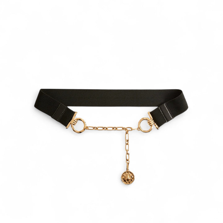 Medallion Belt Solid Black