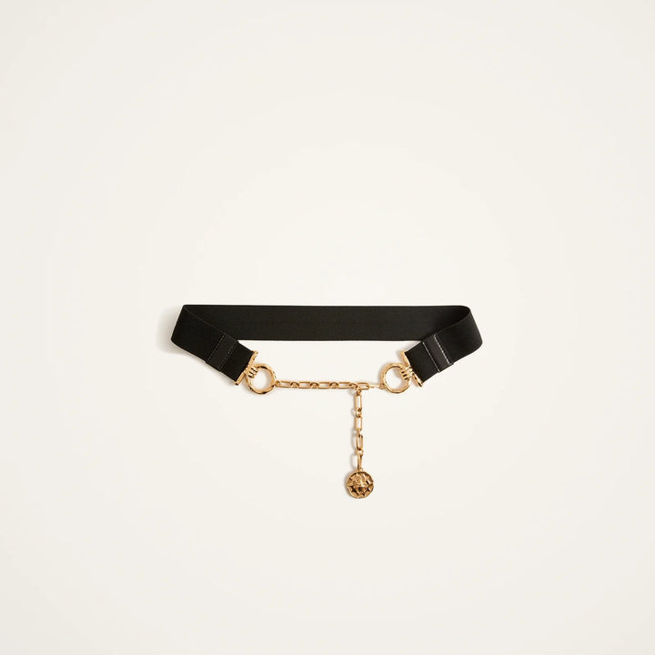 Medallion Belt Solid Black