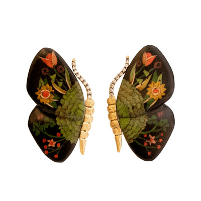 Black Butterfly Earrings - Ileana Makri