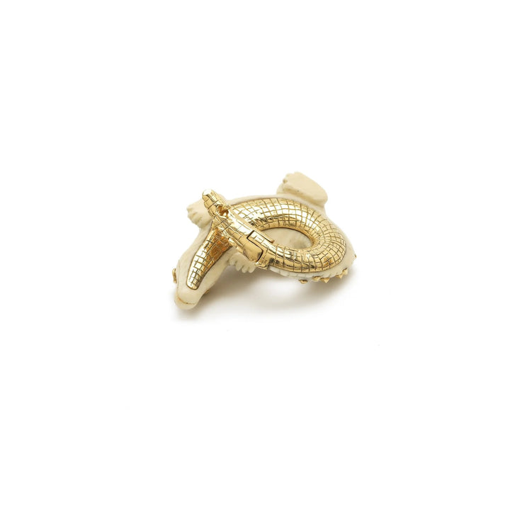 Mammoth Alligator Twist Earring