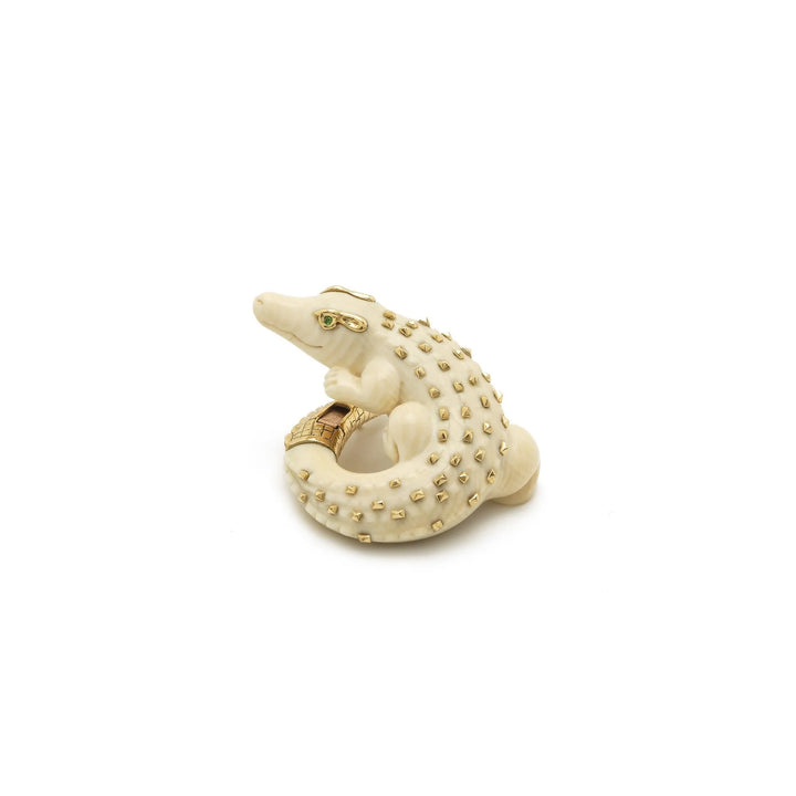 Mammoth Alligator Twist Earring