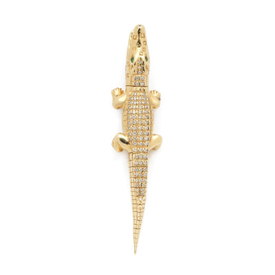 Diamond Alligator Bite Earring - Bibi Van Der Velden - Ileana Makri store