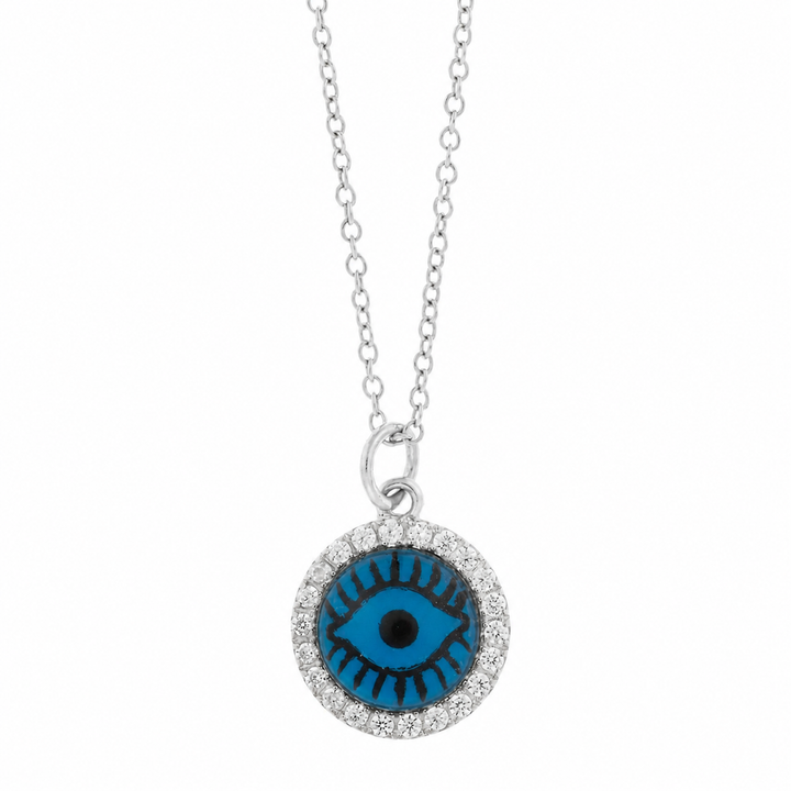 Blue Eye Crystal Necklace
