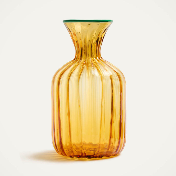 Murano Carafe Solid Amber
