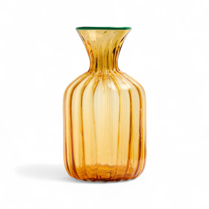 Murano Carafe Solid Amber