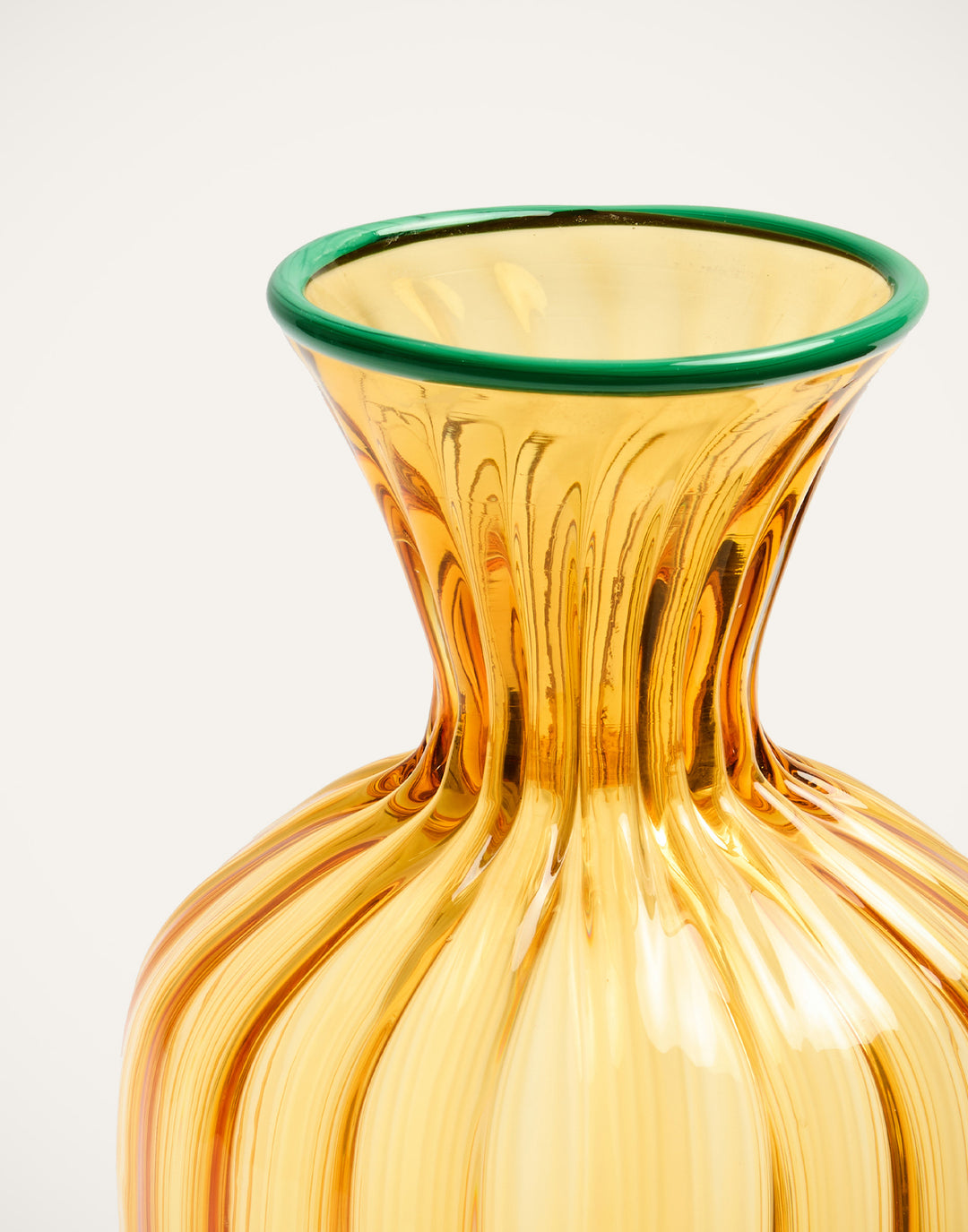 Murano Carafe Solid Amber