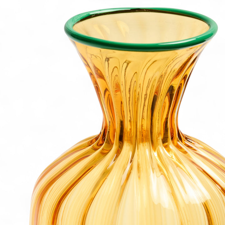 Murano Carafe Solid Amber