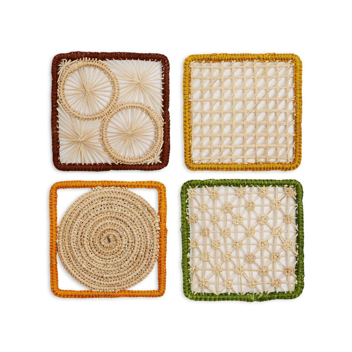 Raffia Coasters (Set Of 4)