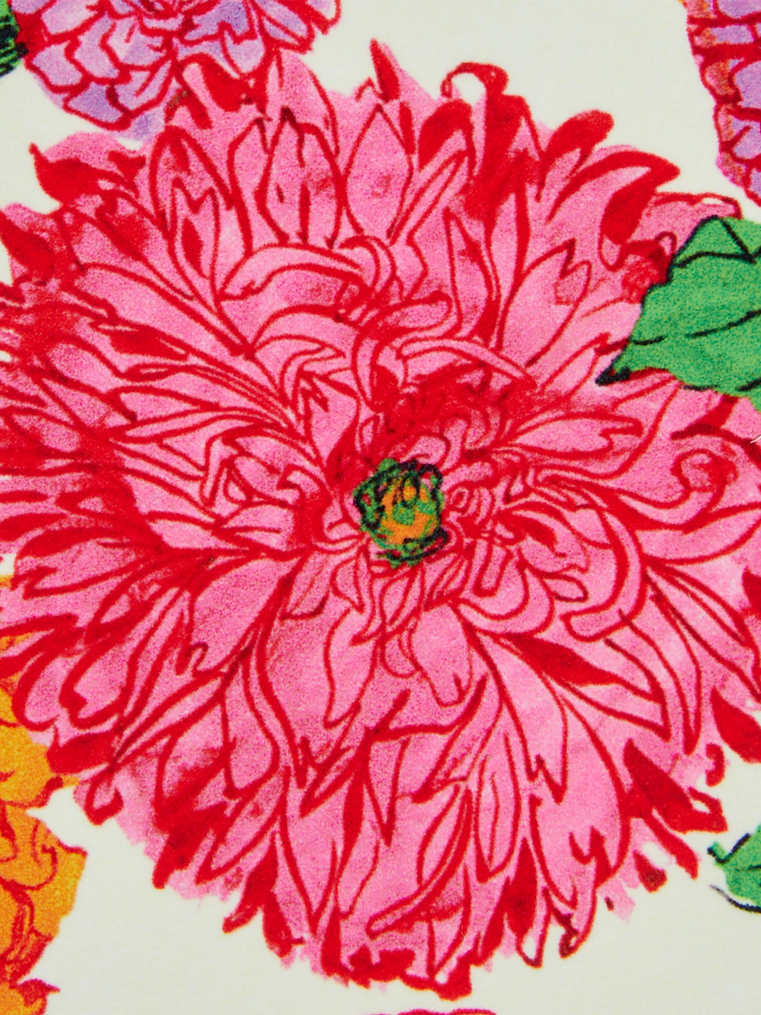 Bright Blooms Disk Coasters (Set Of 4)