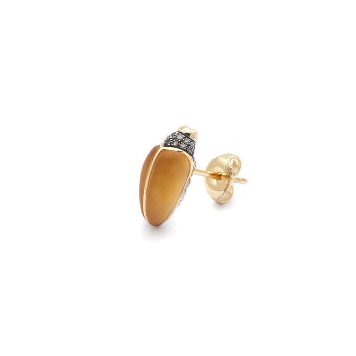 Mini Scarab Citrine Stud, BB-Earrings, Ileana Makri