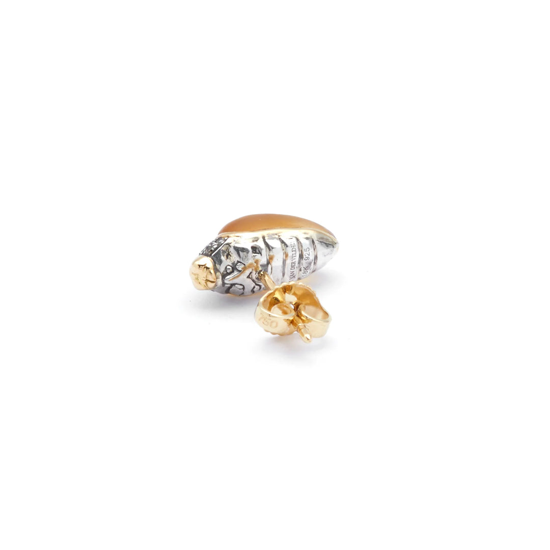 Mini Scarab Citrine Stud, BB-Earrings, Ileana Makri