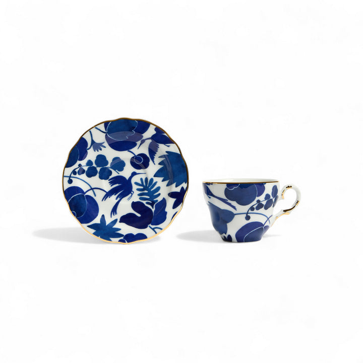 Wildbird Blue Mama Tea Cup (Set Of 2)