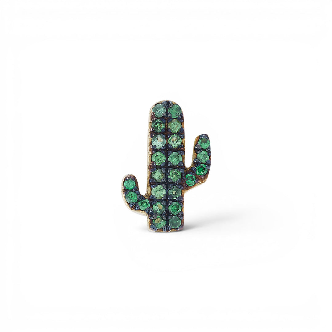 Cactus Tsavorite Studs