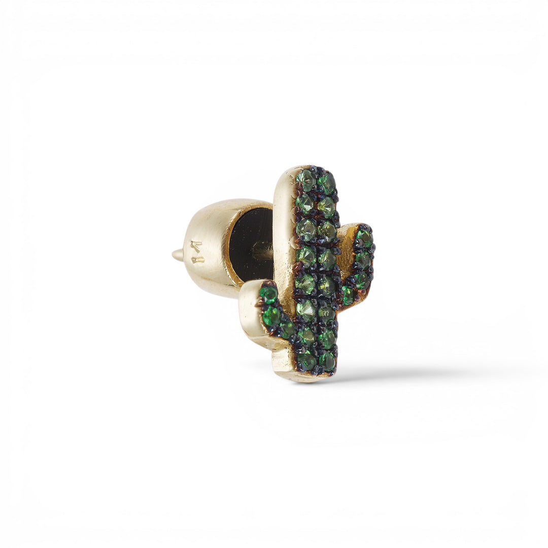 Cactus Tsavorite Studs