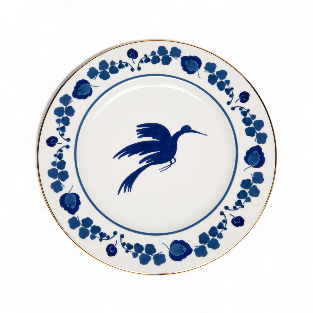 Wildbird Blue Charger Plate