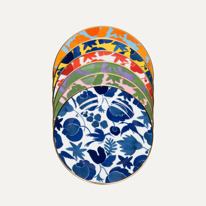 Wildbird Mix Dessert Plates (Set of 6)