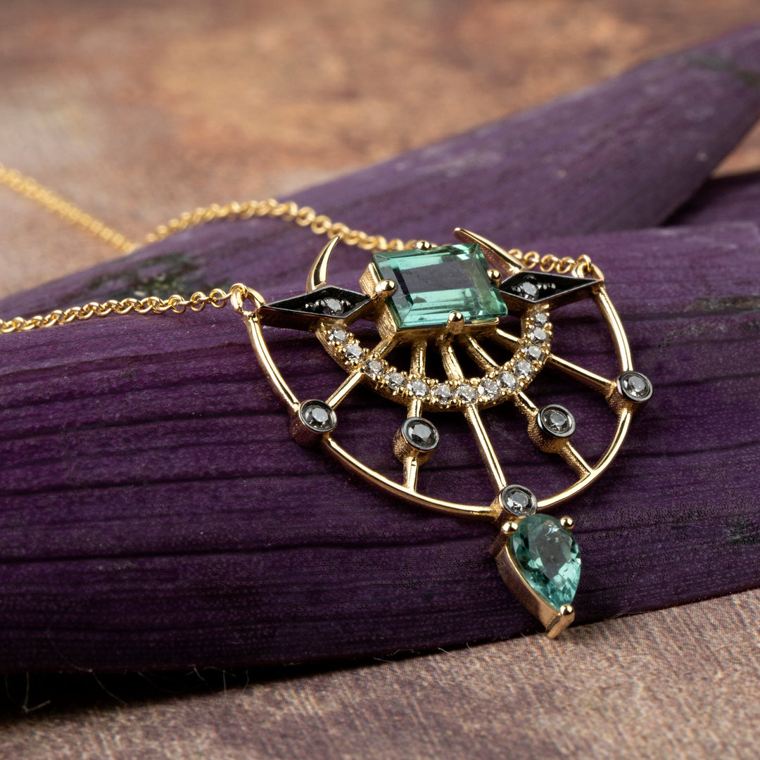 Asteroid Compass Necklace