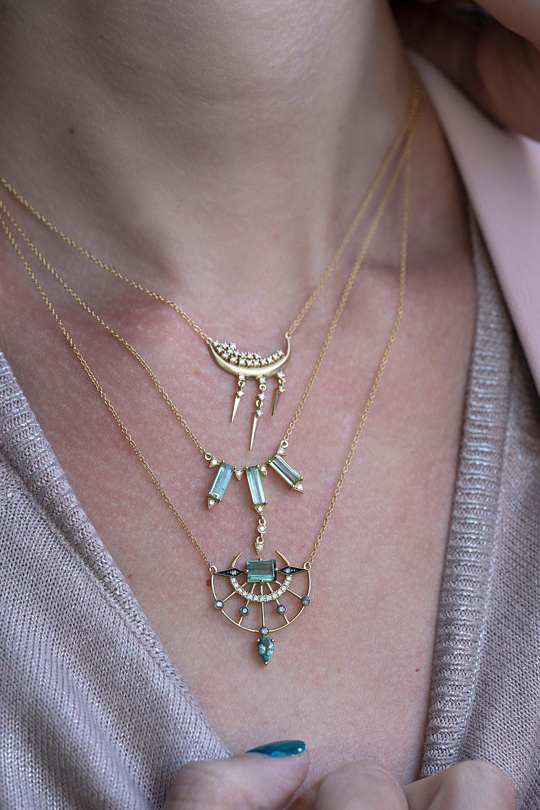 Asteroid Compass Necklace