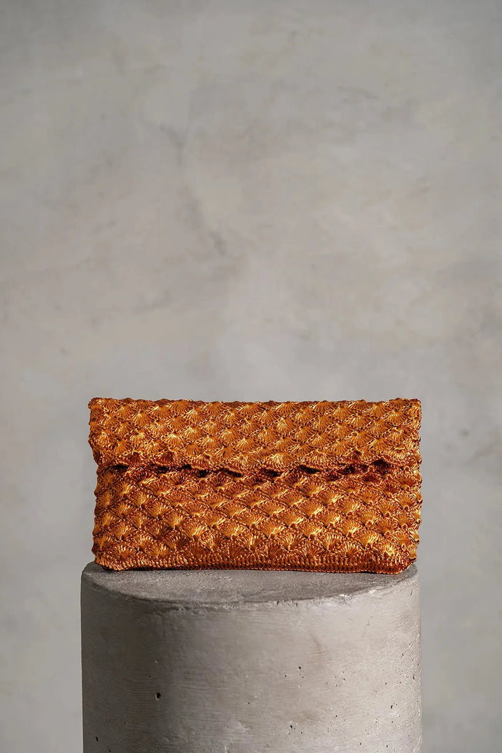 Seashell Clutch Copper