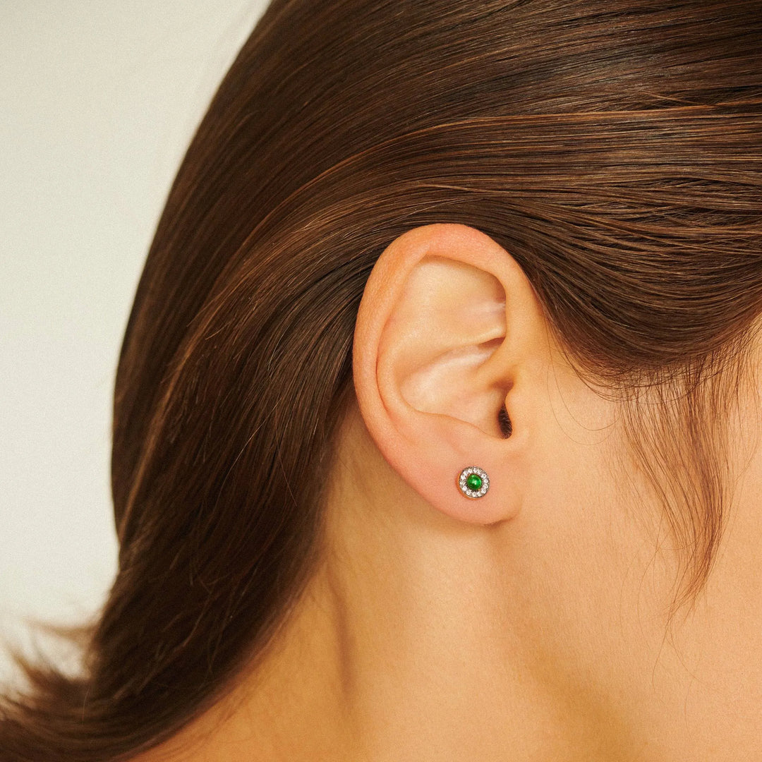 Emerald Sun Studs - Eye M by Ileana Makri