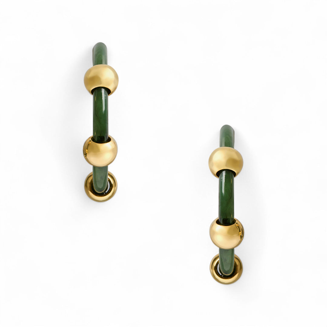 Studded Hoops Solid Camouflage