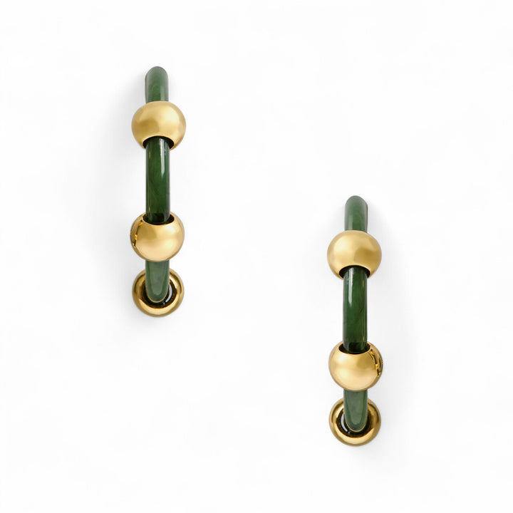 Studded Hoops Solid Camouflage