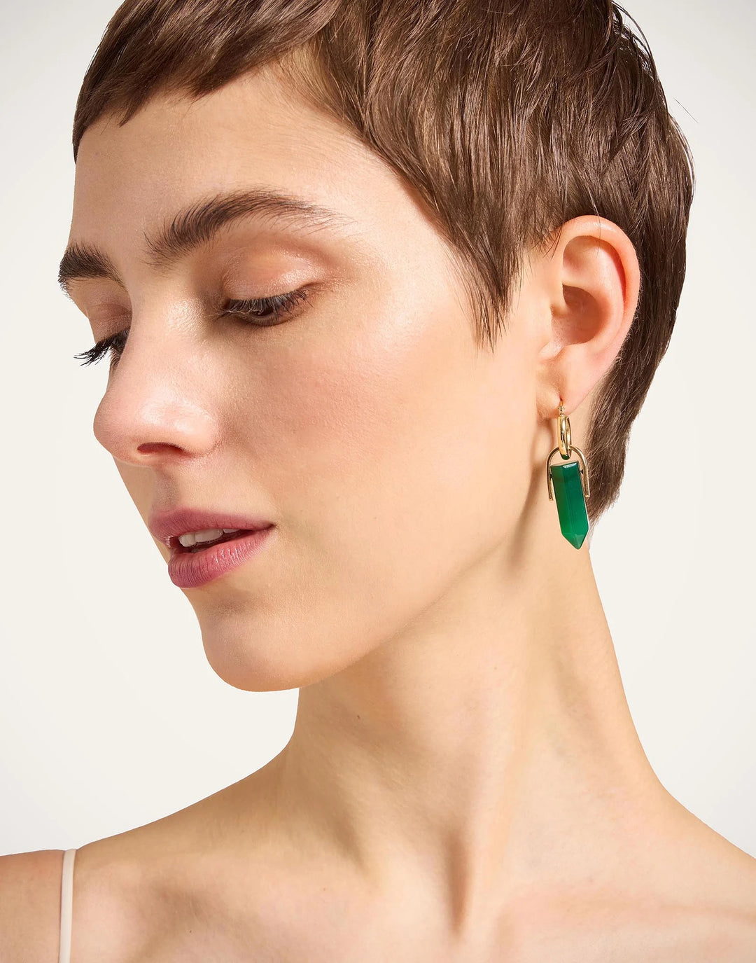 Aventurine Pillar Earrings