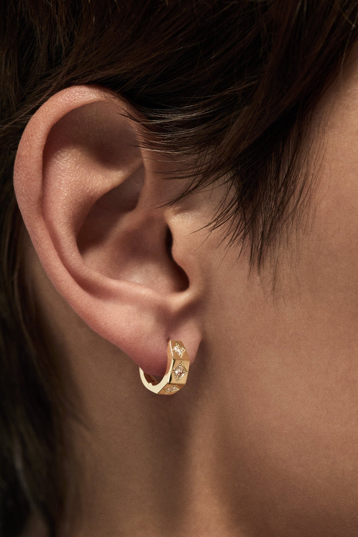 Ecrou Earring Diamonds (Small), Earrings, Ileana Makri, Earrings