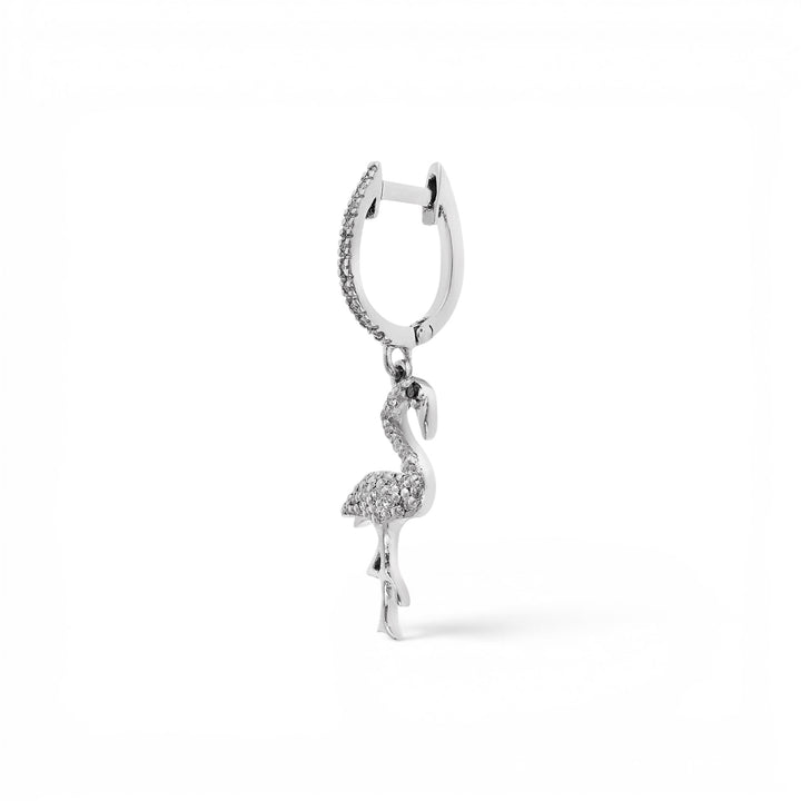 Flamingo Diamond Hoops