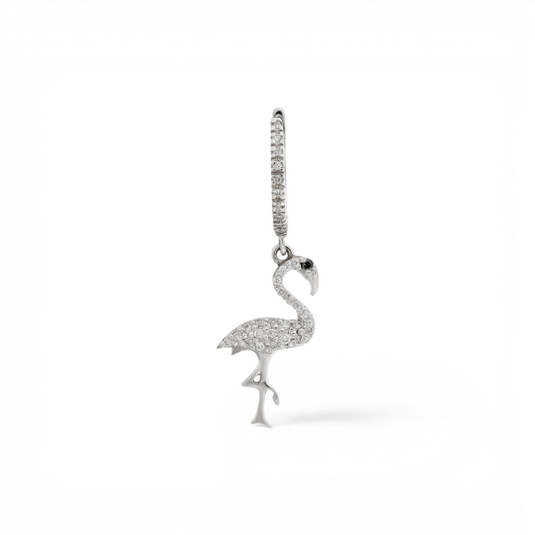 Flamingo Diamond Hoops