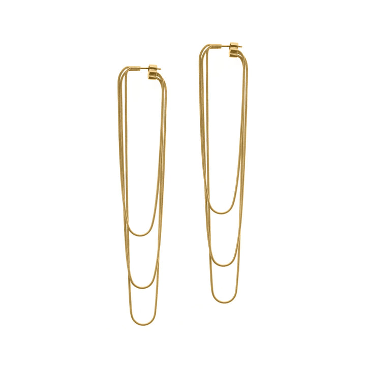 Nighttime Snake Earrings