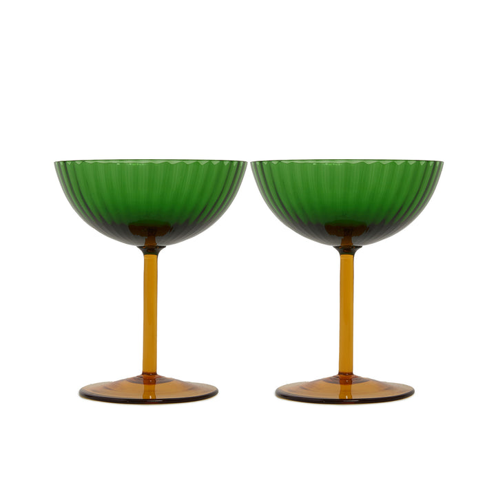 Champagne Coupe Verde (Set of 2)