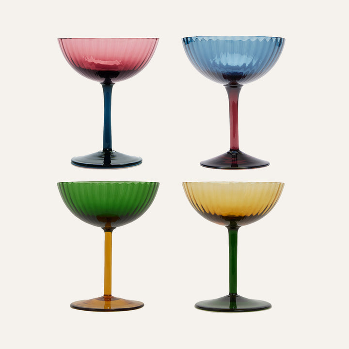 Champagne Coupe Giallo (Set of 4), Home and Decor, Ileana Makri