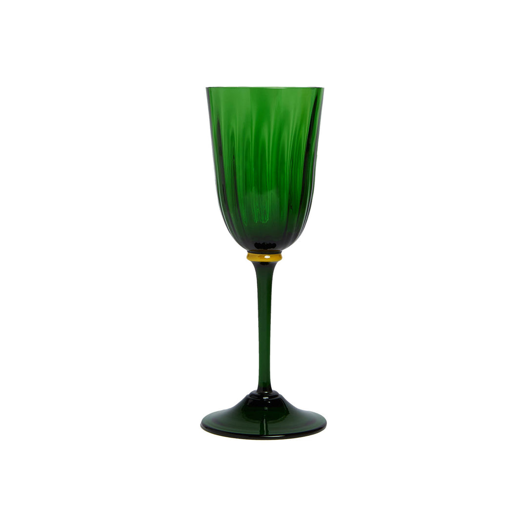 Wine Glasses Green Murano (Set of 2) - La Double J - Ileana Makri store