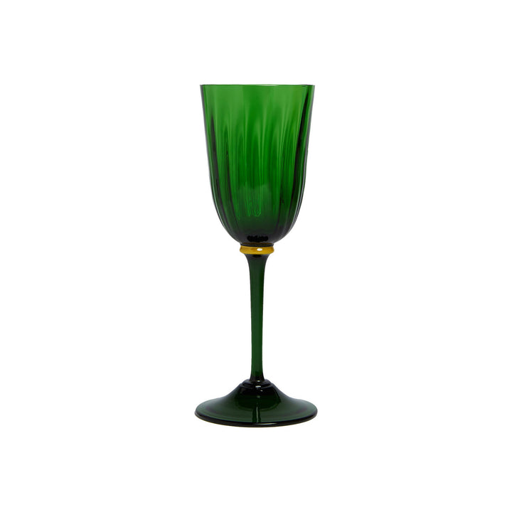 Wine Glasses Green Murano (Set of 2) - La Double J - Ileana Makri store