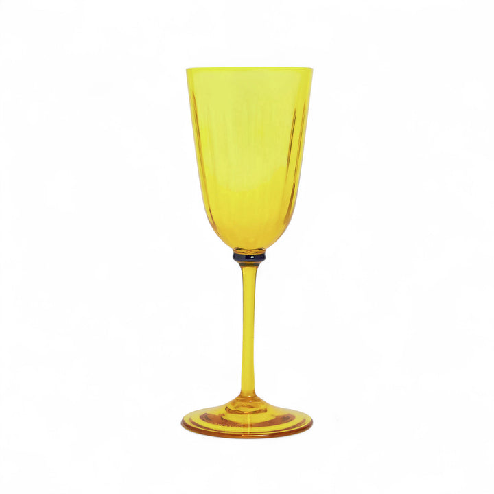 Wine Glasses Yellow Murano (Set of 2)