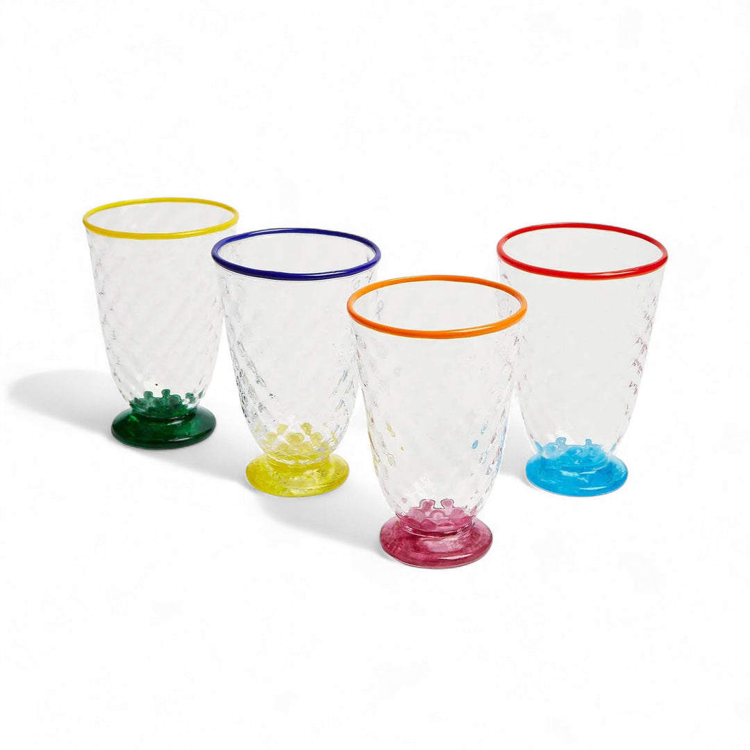 Quilted Glasses Multi (Set of 4)