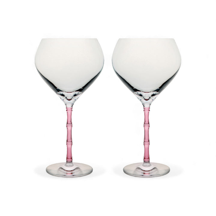 Bamboo Balloon Glasses Pink (Set Of 2)