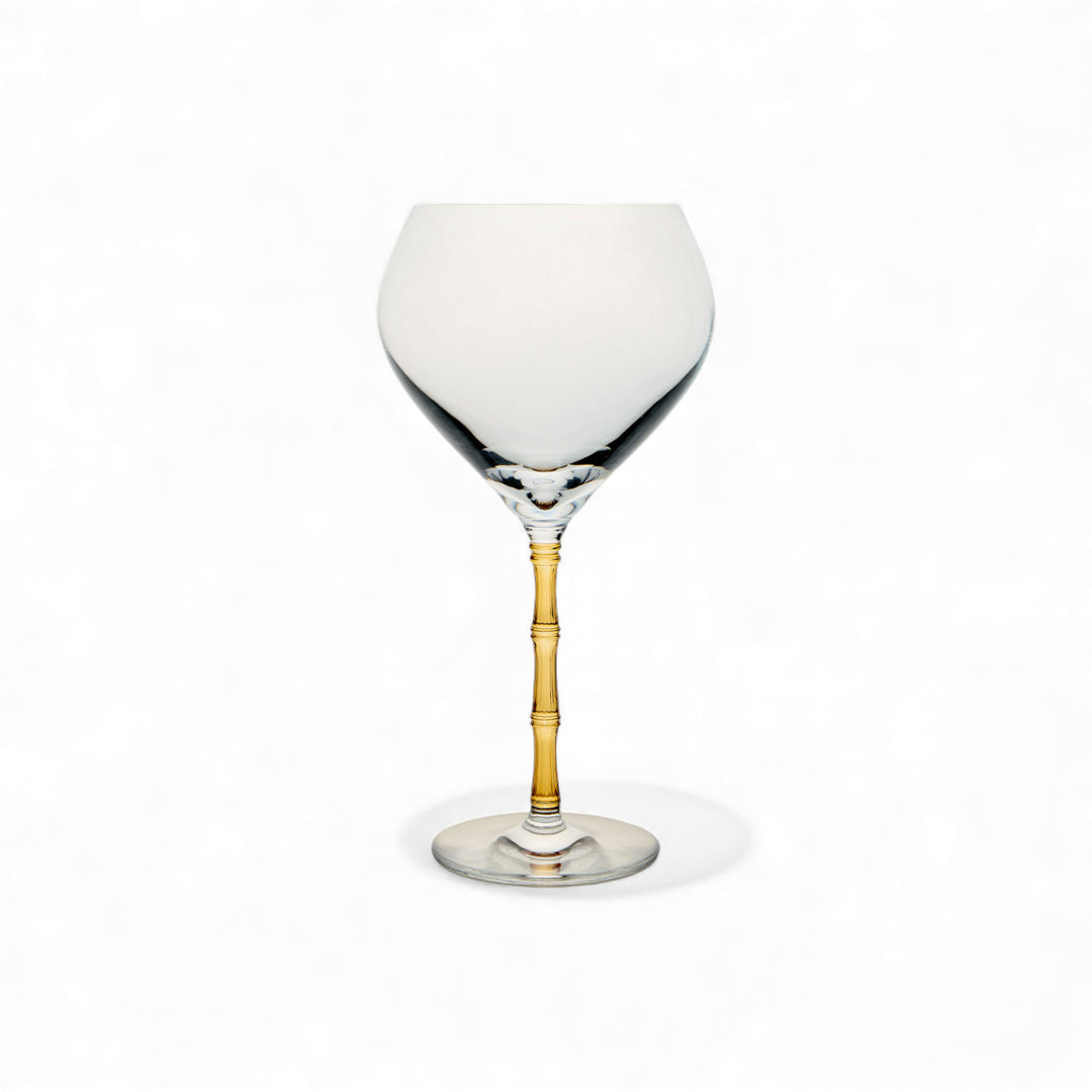 Bamboo Balloon Glasses Amber (Set Of 2)