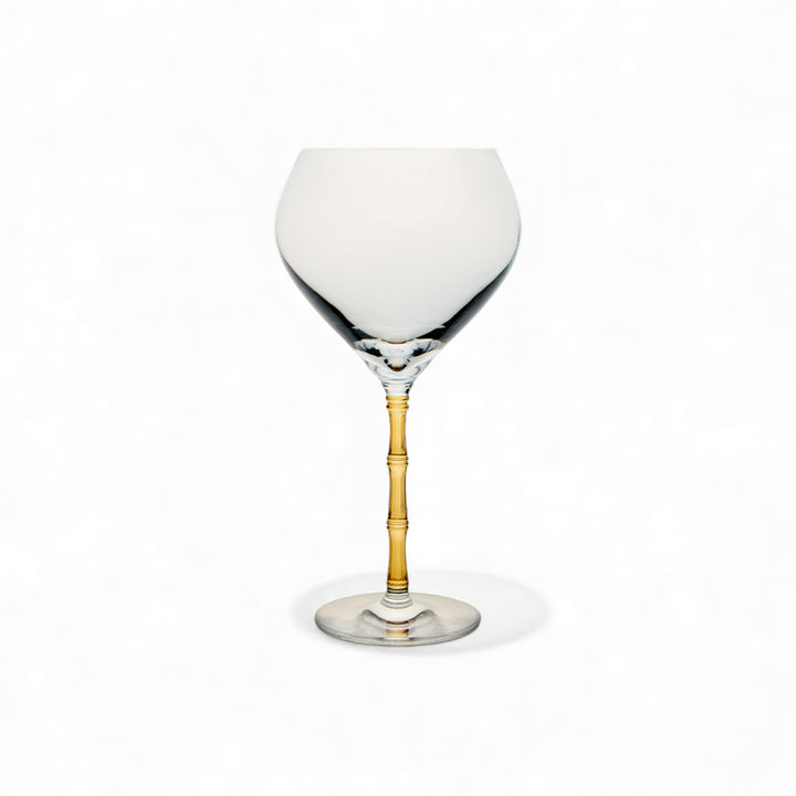 Bamboo Balloon Glasses Amber (Set Of 2)