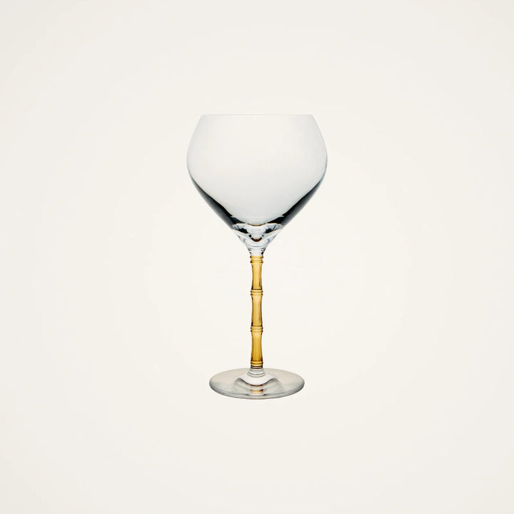 Bamboo Balloon Glasses Amber (Set Of 2)