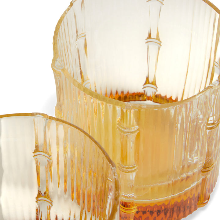 Bamboo Tumbler Solid Amber (Set Of 2)