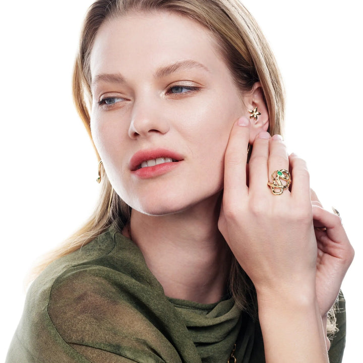 Jungle Snake Ring, Rings, Ileana Makri