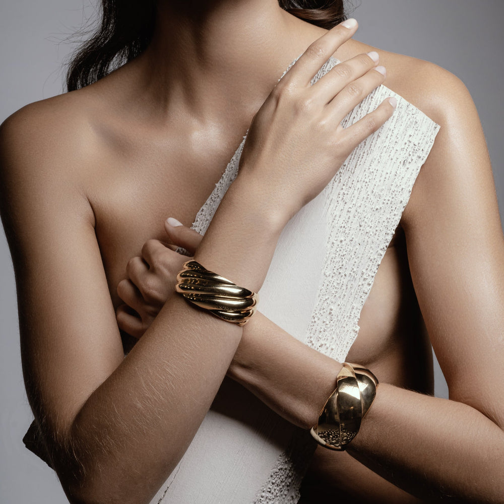 Wave Cuff Bracelet - Tile - Ileana Makri store