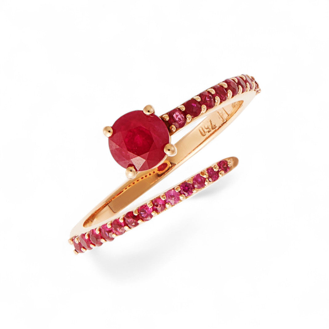 Grass Seed Ring Ruby