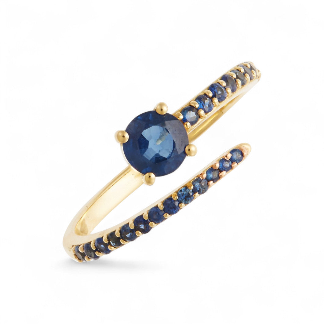 Grass Seed Ring Sapphire